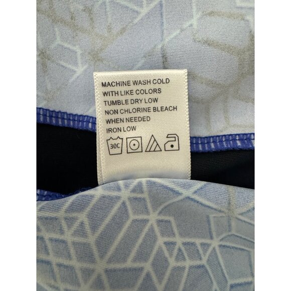 Tail Blue Geometric Honeycomb Patterned Golf Dress w/Pockets Size M Pickleball - Picture 8 of 8